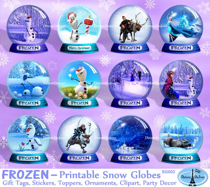 aartz Frozen Gift Tags Frozen Birthday Party Can be used as Frozen Cupcake Top