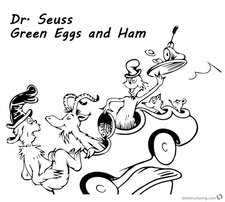 dr seuss coloring pages green eggs and ham Collection Focus Dr Seuss Green Egg