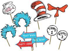 dr seuss coloring pages thing 1 and thing 2 Google Search
