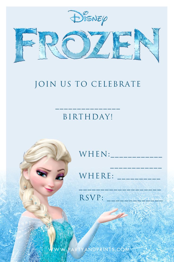 printable frozen birthday invitations Frozen Party Invitations Printable Free