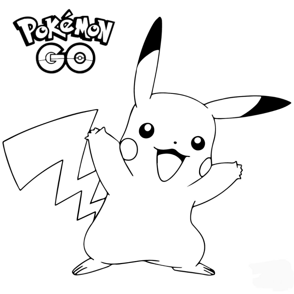 bubakids com pokemon go pikachu celebrating coloring page