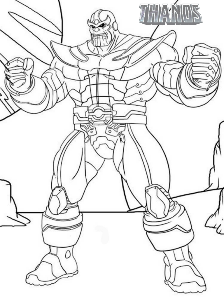 thanos coloring pages bubakids