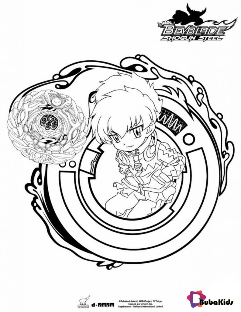Eight coloring page More Beyblade coloring sheets on bubakids