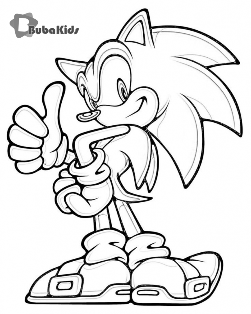 Free Coloring Pages For Kids Sonic The Hedgehog Printable Coloring Pages bubakids