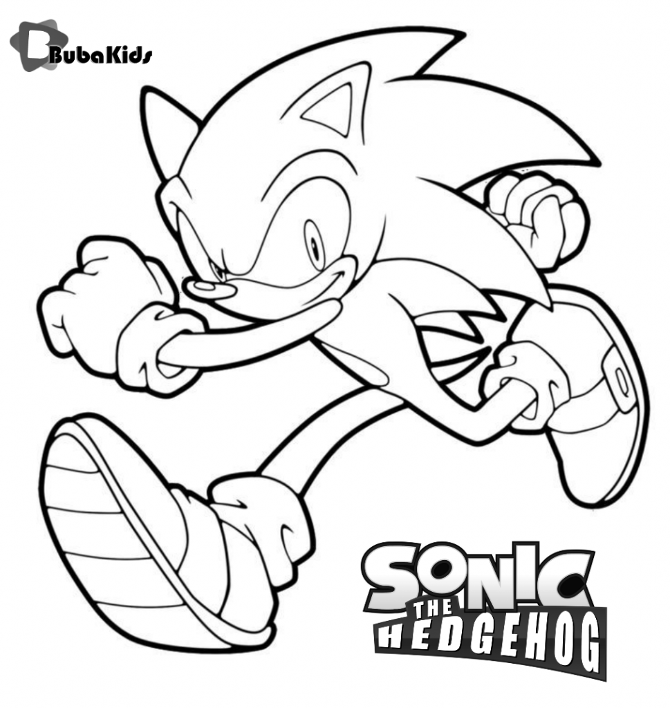 Free Printable Sonic The Hedgehog Coloring Pages For Kids bubakids