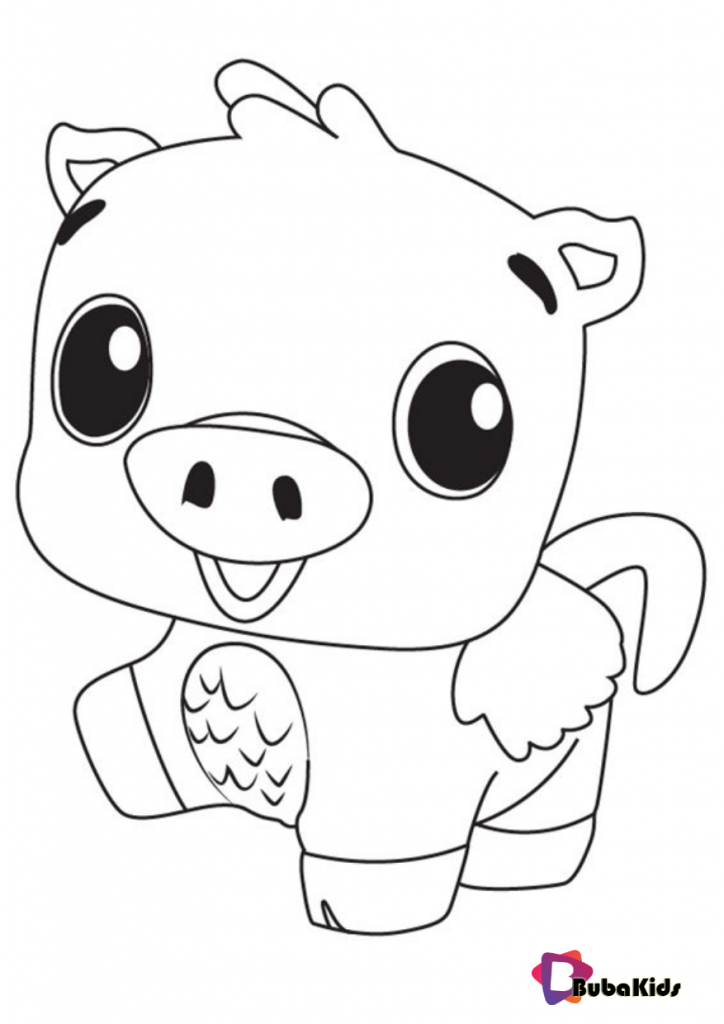 Hatchimals Coloring Pages Pig