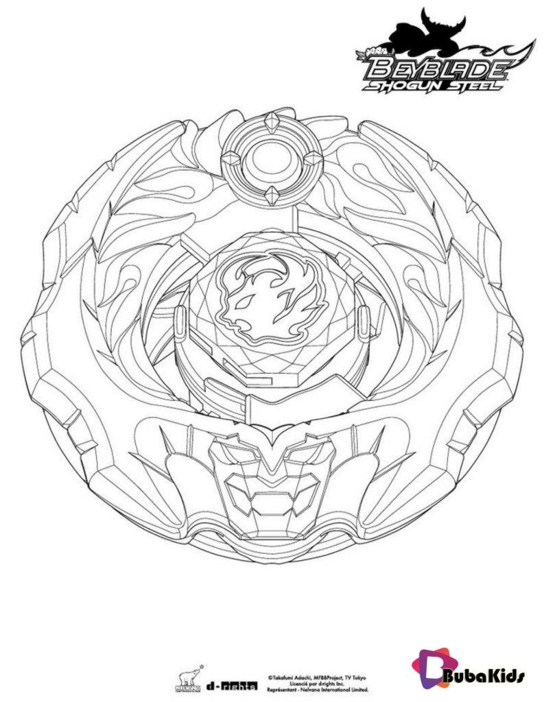 Ifrit coloring page More Beyblade coloring sheets on bubakids