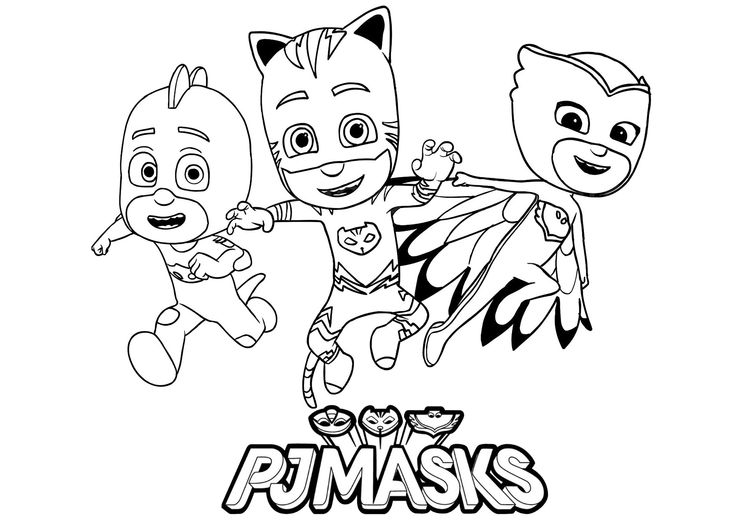 Pj masks for children Beautiful PJ Masks coloring page to print and color. Fro