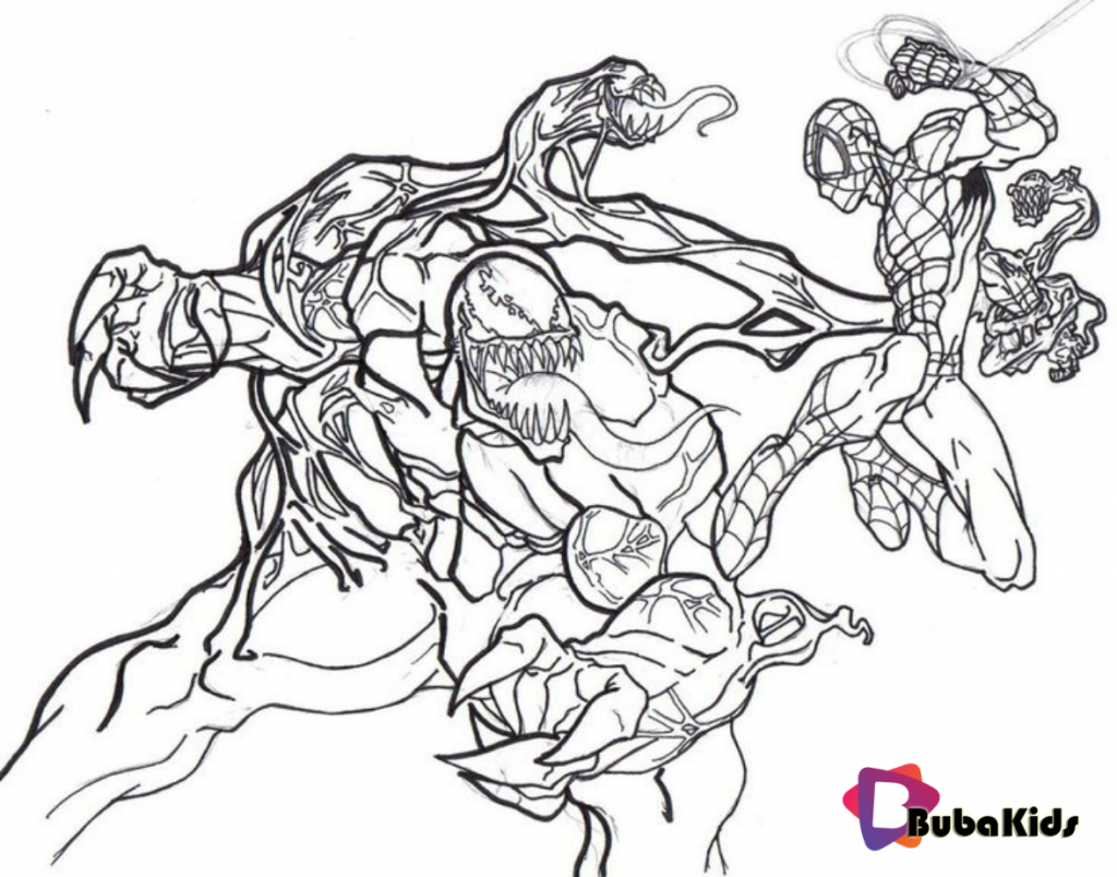 Venom Coloring Pages free Printable