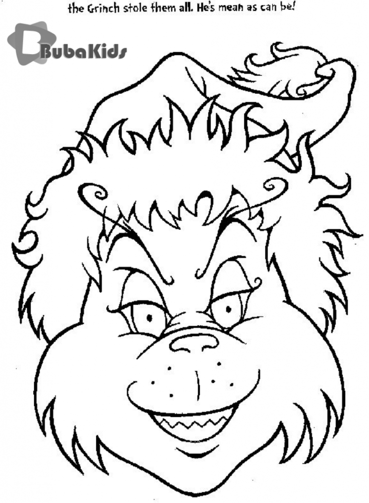 grinch coloring pages on bubakids