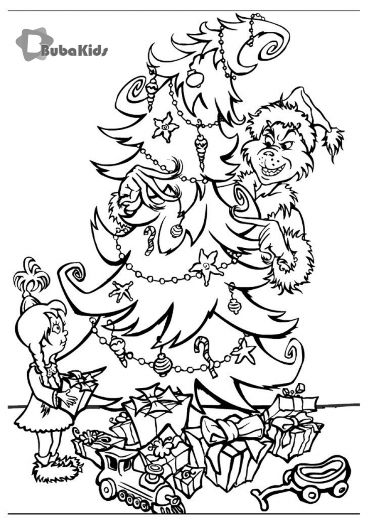 the grinch christmas coloring pages