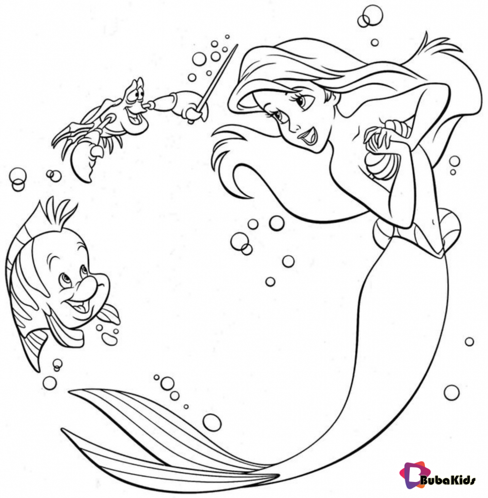 Ariel Little Mermaid Coloring Pages disney princess little mermaid ariel