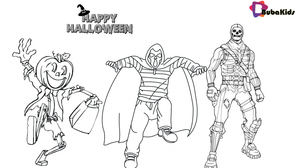 Costume for Halloween party 2019 Printable and coloring page
