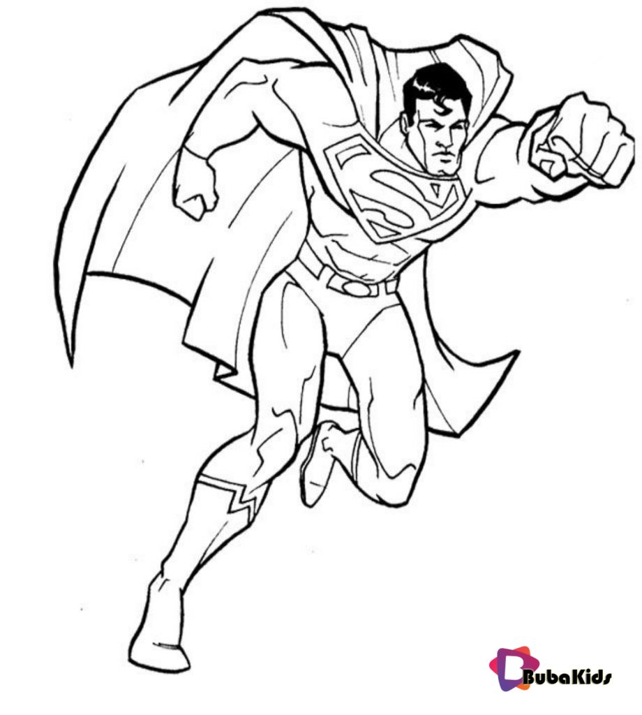 Download Superman Coloring Pages Free Printable Or Print Superman