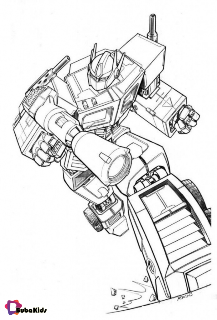 Optimus Prime Transformer Coloring Pages