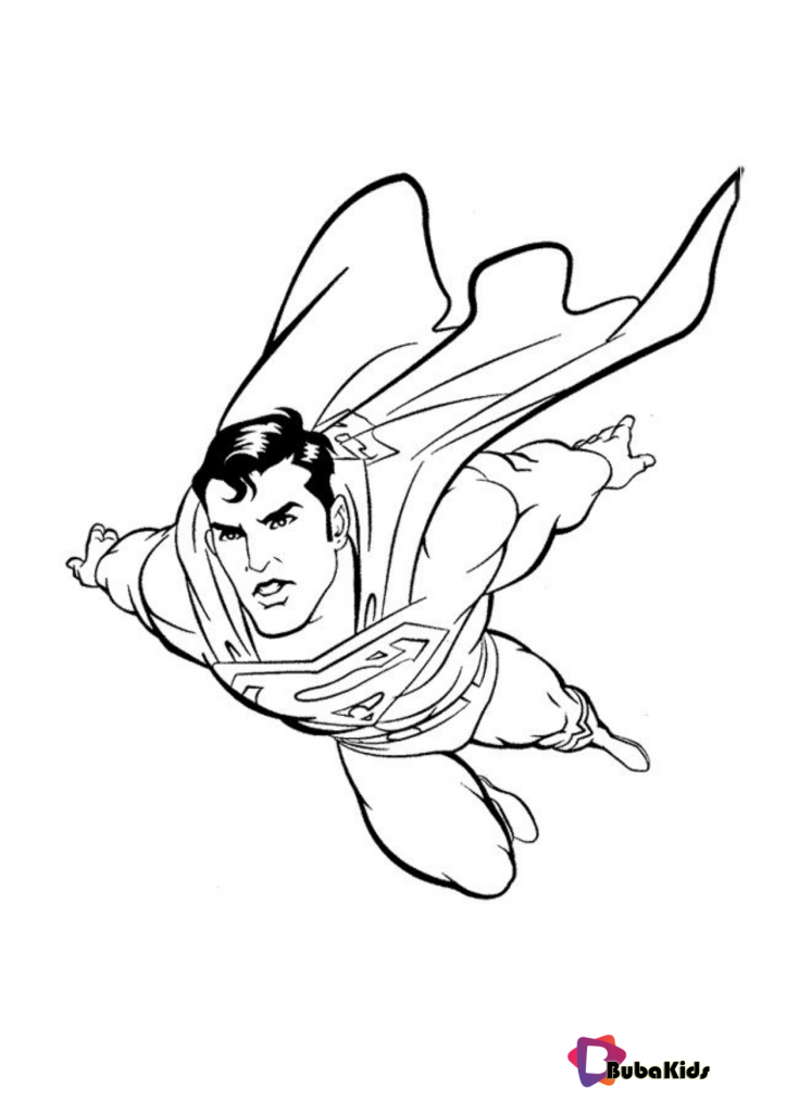 Superman Printable Coloring Pages On bubakids