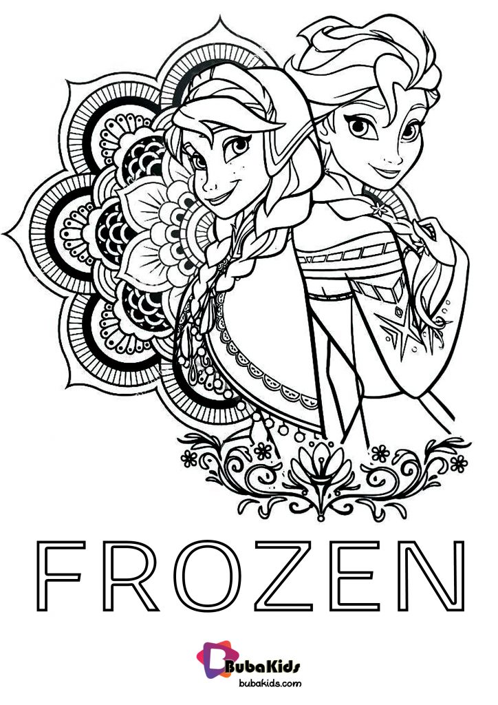 Frozen Princess Coloring Pages Printable Free