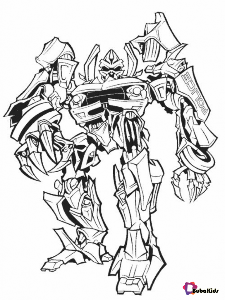 transformer coloring pages bubakids