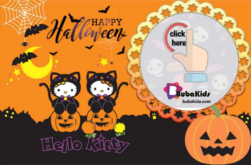 Hello Kitty halloween party invitation free and printable