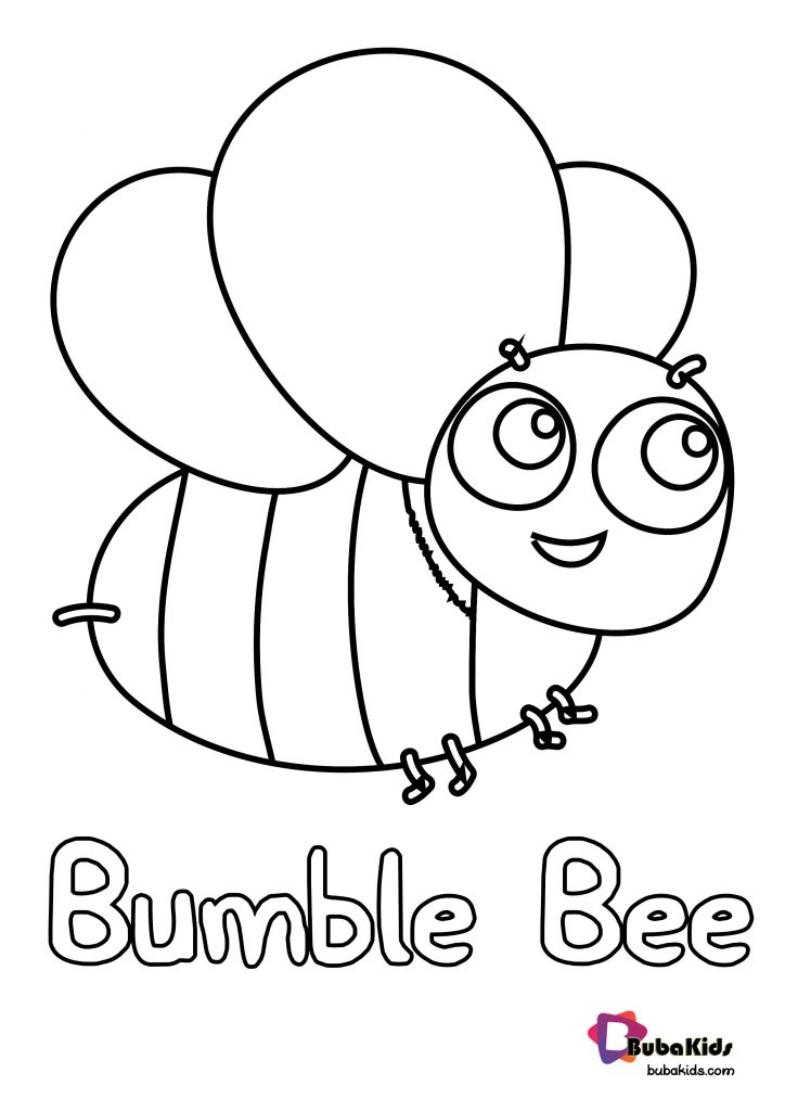 bumble bee coloring page bubakids