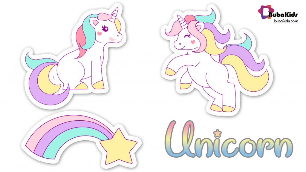 cute unicorn sticker template free printable