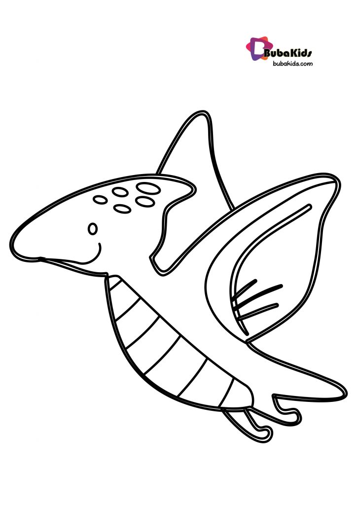 Dinosaurs Pterodactyl Coloring Page