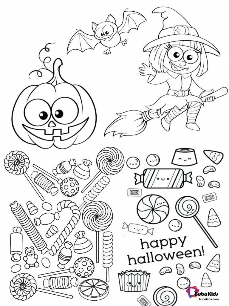 happy halloween 2019 coloring pages