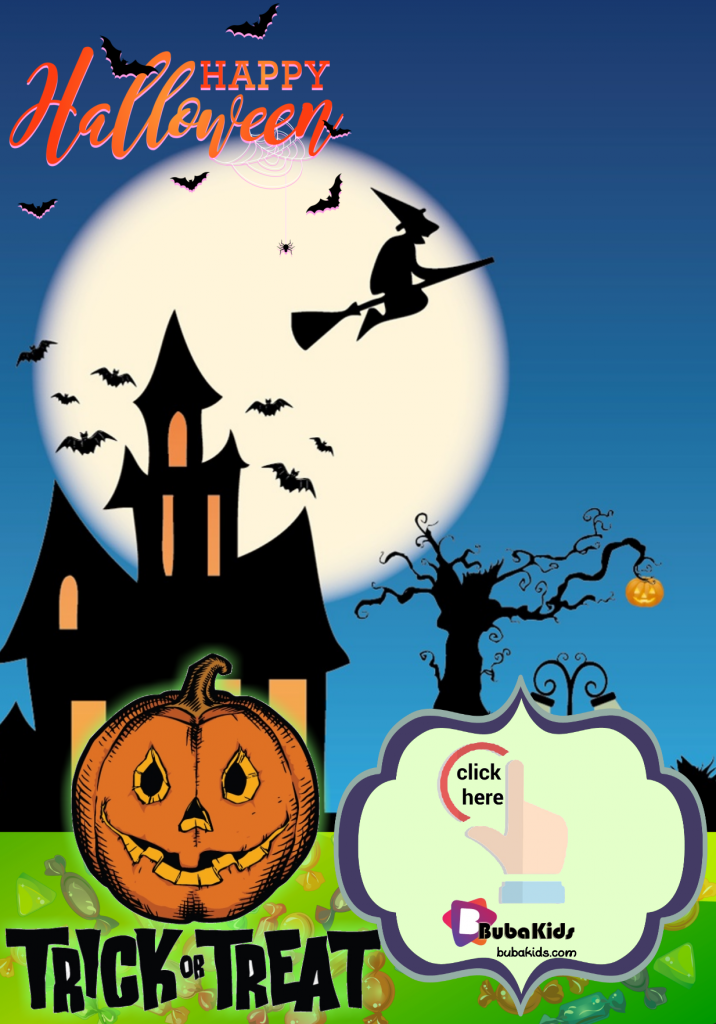 trick or treat halloween invitation template