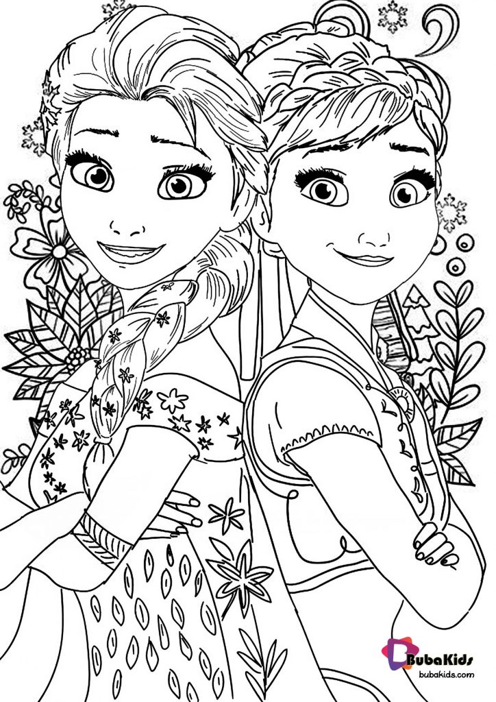 Frozen 2 Coloring Page For Kids