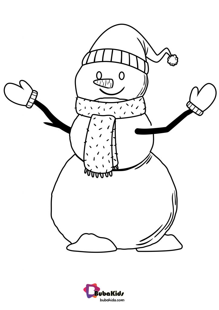 Hey Kids Let's Coloring This Snowman.! Hohohoho