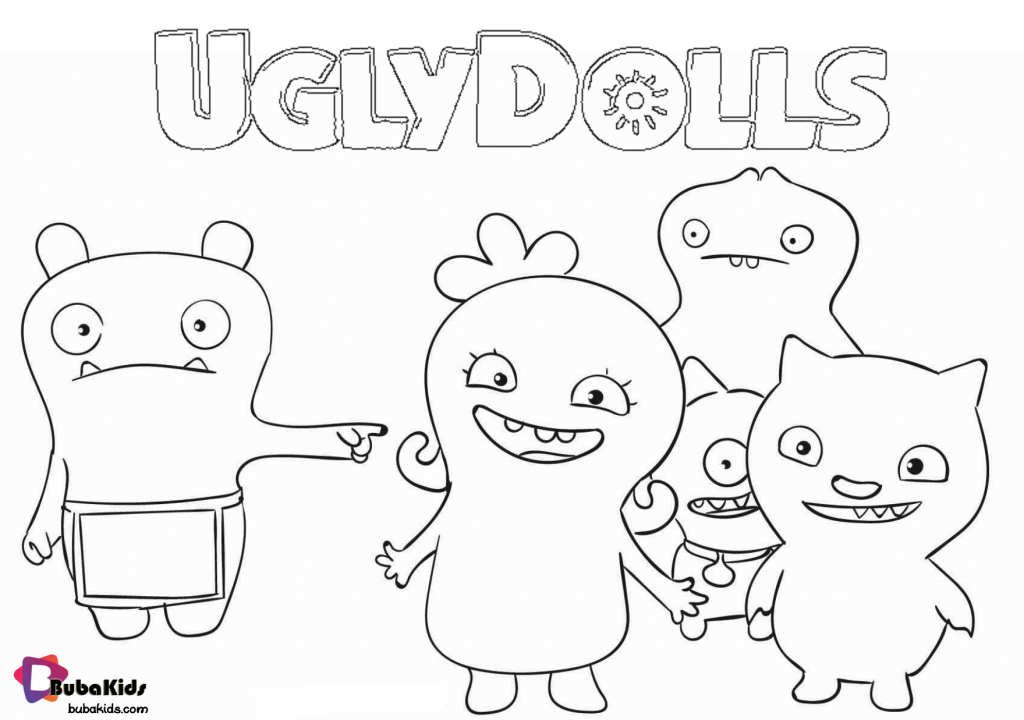 uglydolls coloring pages bubakids