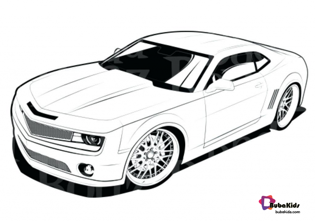 Chevrolet camaro coloring pages