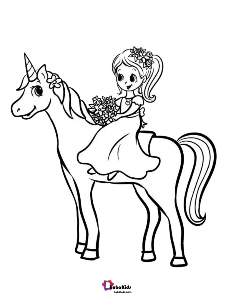 Unicorn Coloring Sheets For Girls