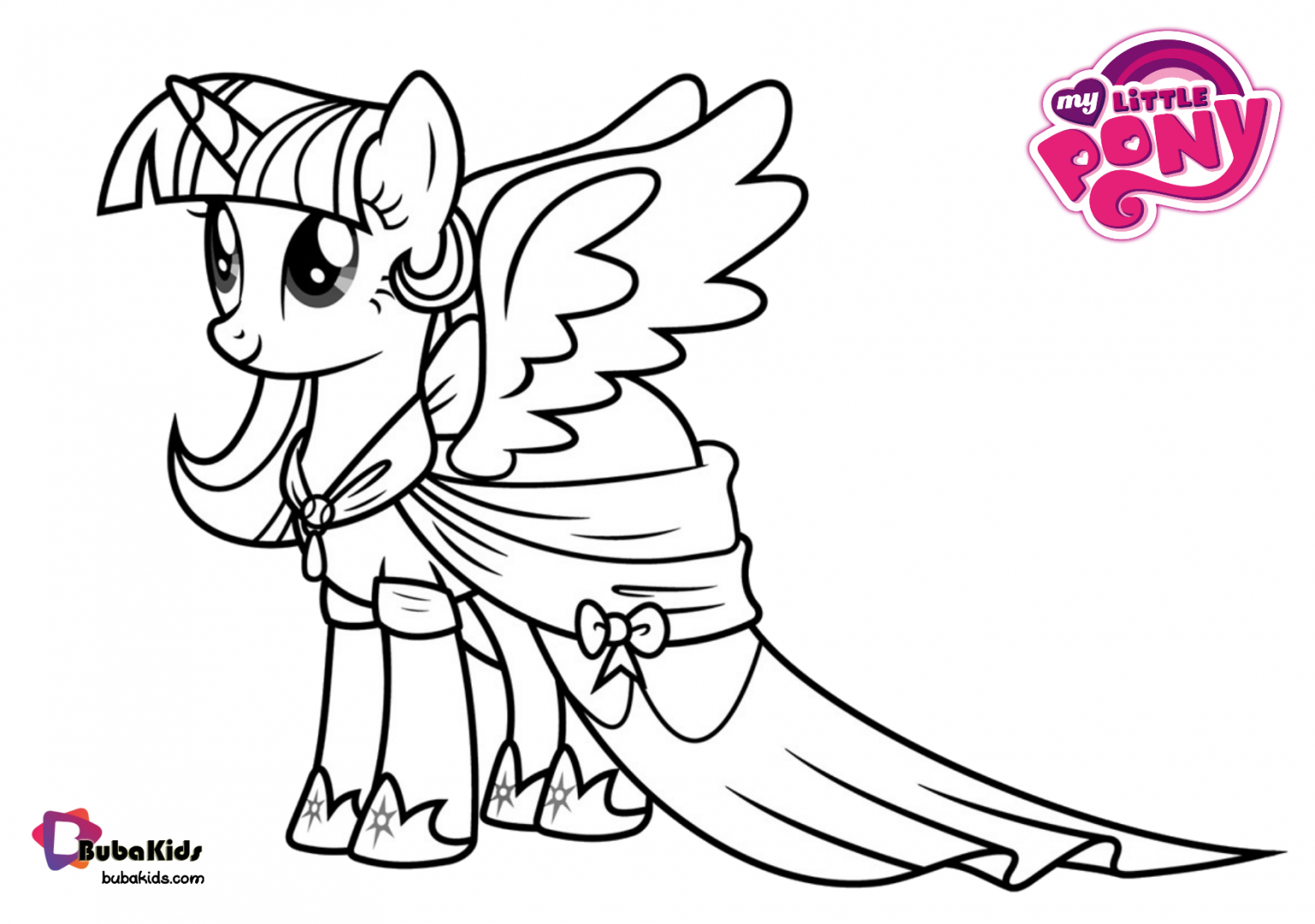 My little pony coloring pages Princess Luna. | BubaKids.com
