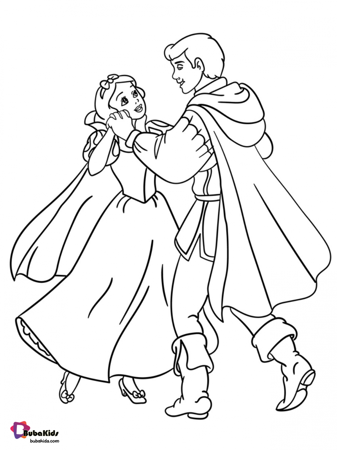 Free download and printable Snow White and Prince Charming coloring ...