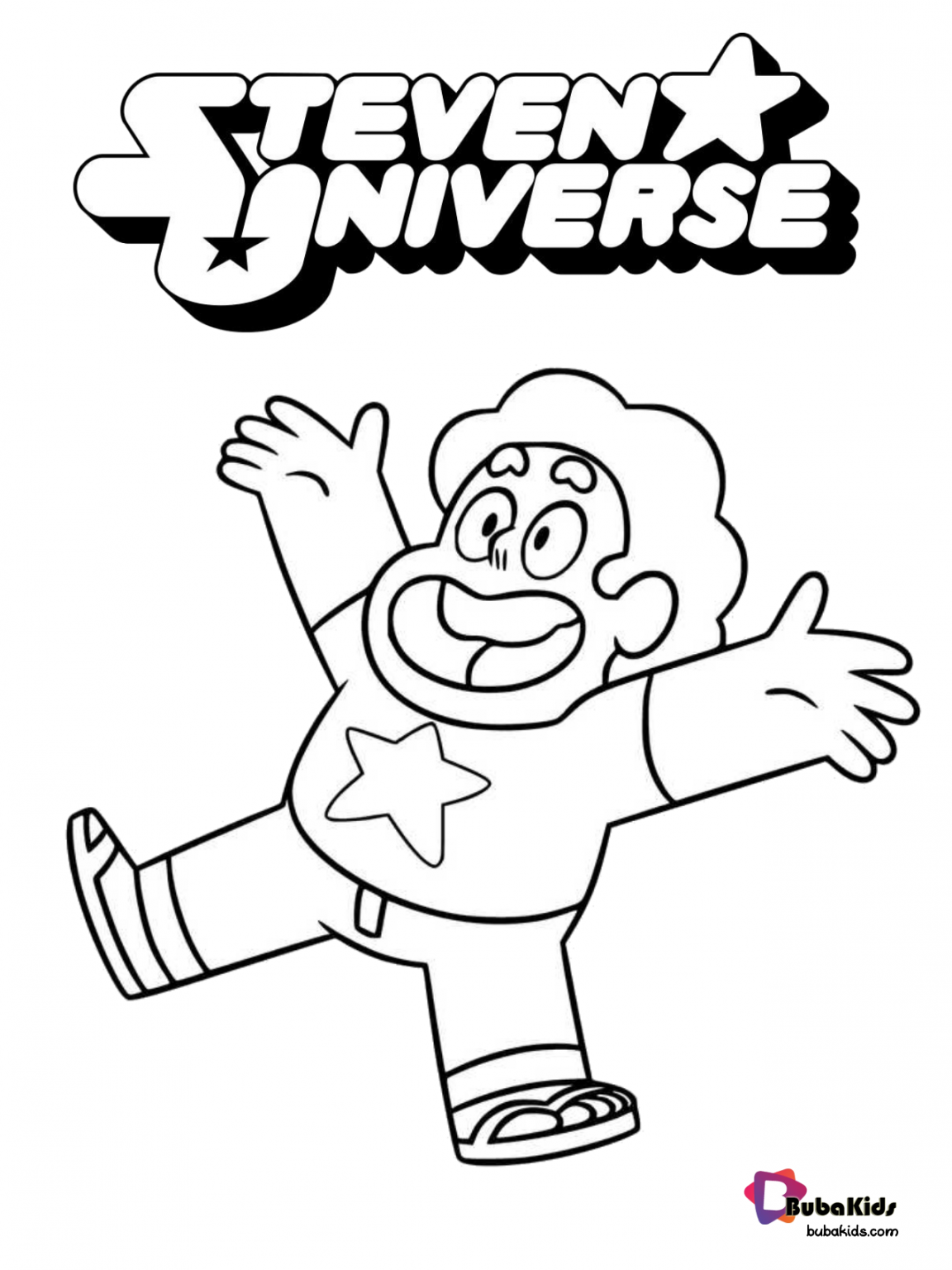 Steven Universe coloring page.