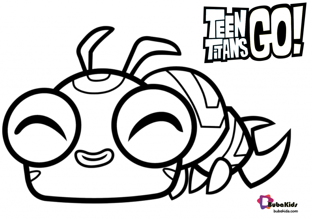 teen titans go printable coloring page
