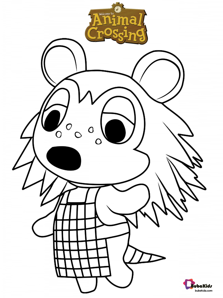 Sable Animal Crossing Coloring Page