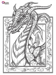 Free download King of Dragon coloring page. | BubaKids.com