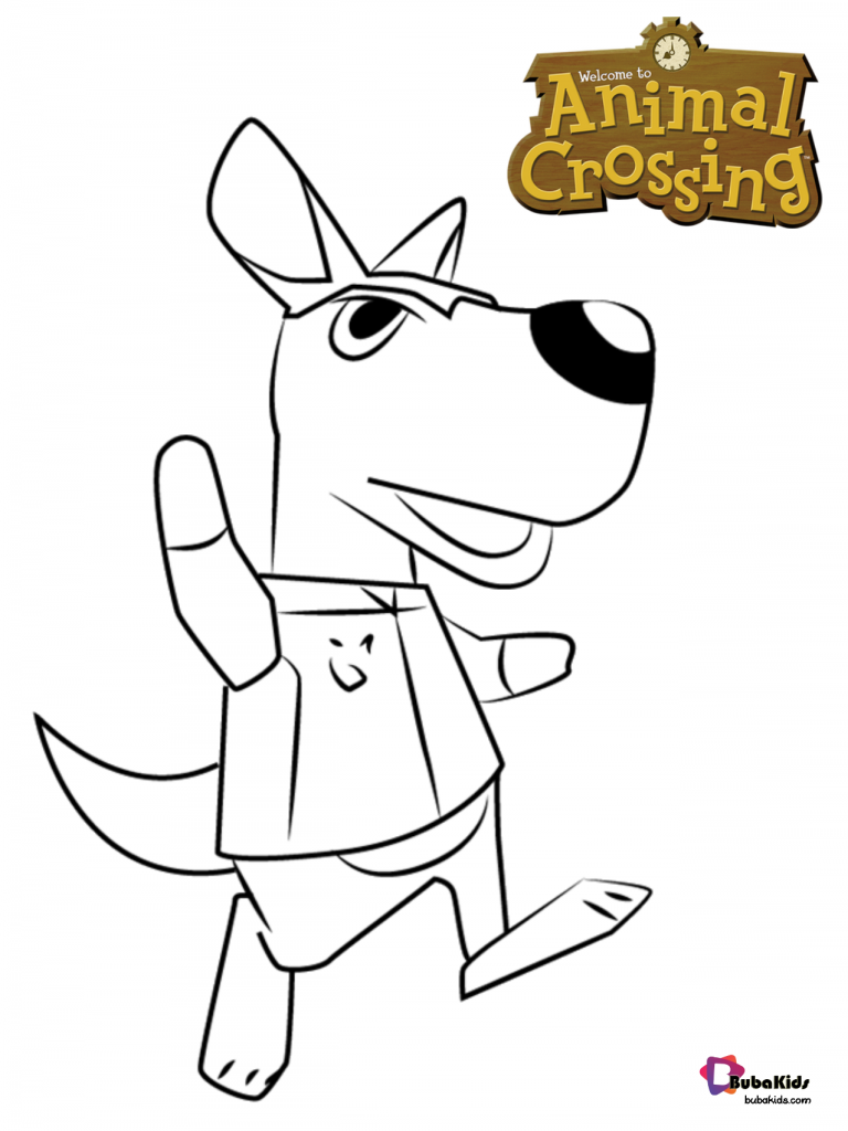 Rooney Animal Crossing coloring pages