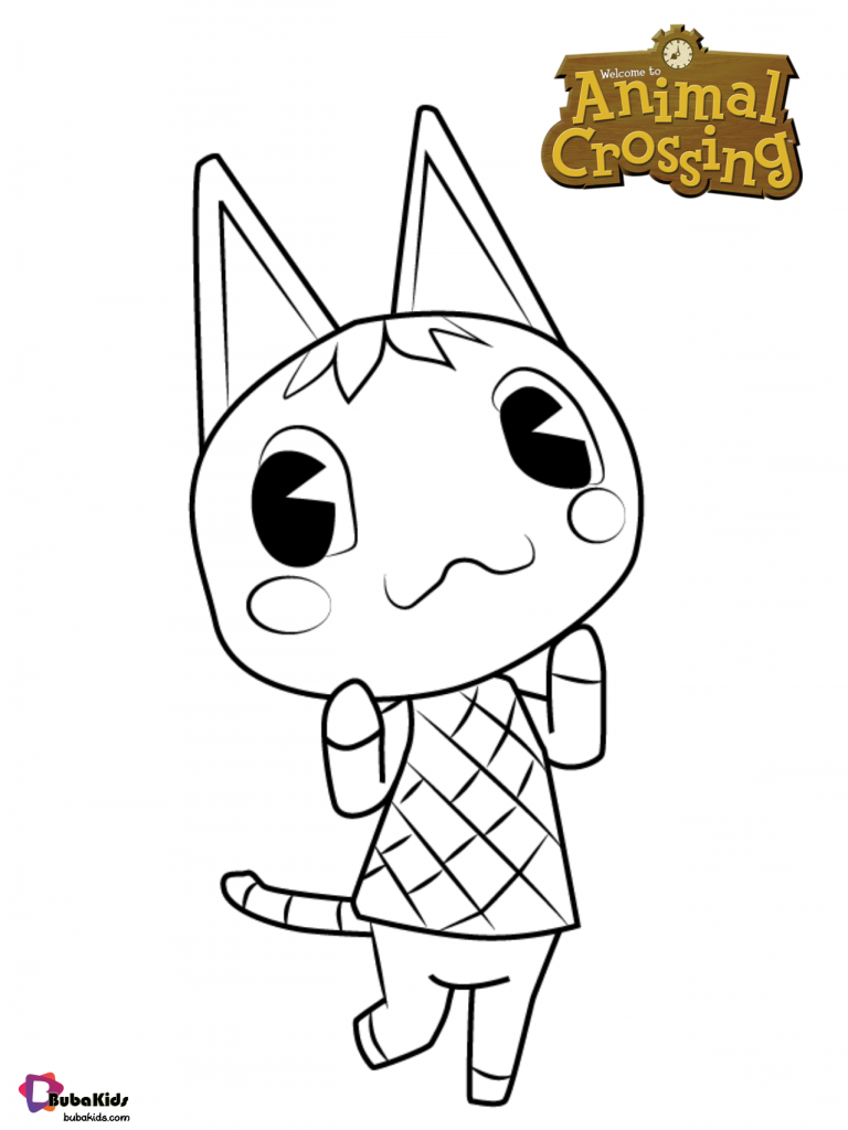 Rosie from Animal Crossing coloring page