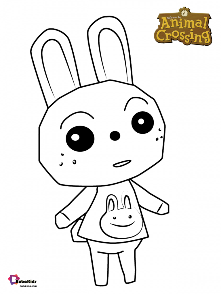 Ruby peppy rabbit villager from the Animal Crossing series 1