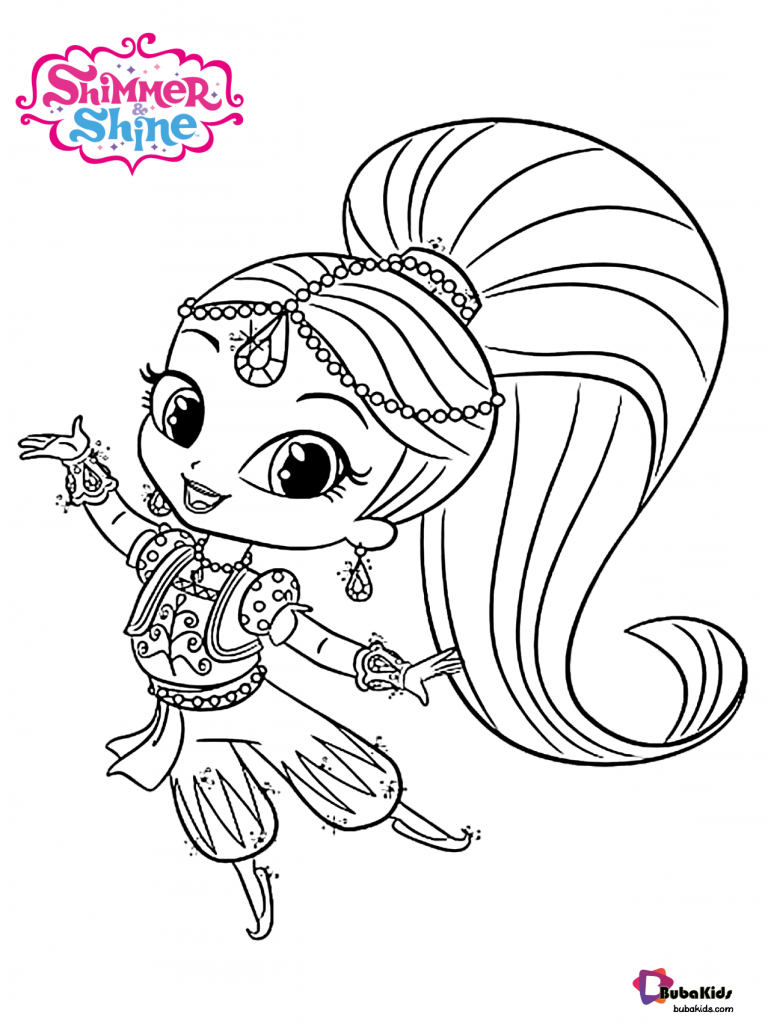 dragon princess shimmer and shine coloring pages