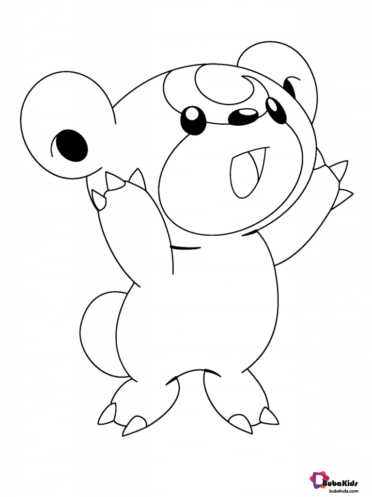 easy pokemon coloring page for toddlers