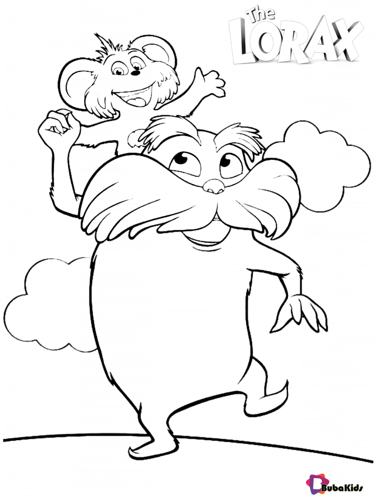 Dr seuss the lorax coloring pages | BubaKids.com