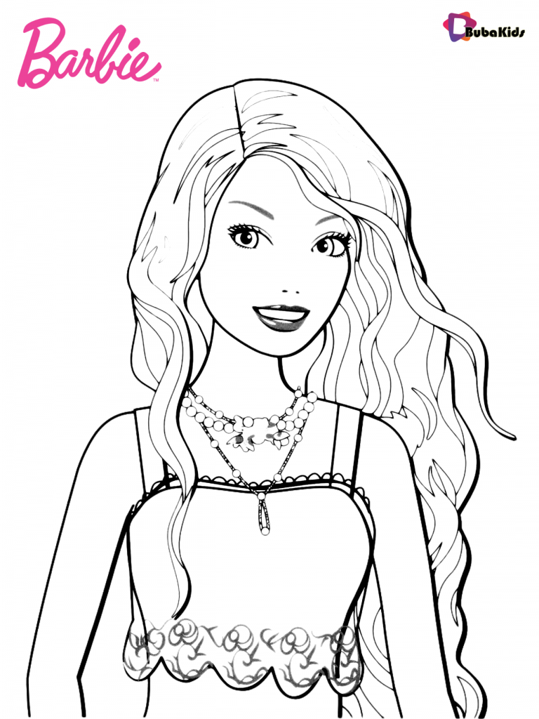 barbie coloring pages free download