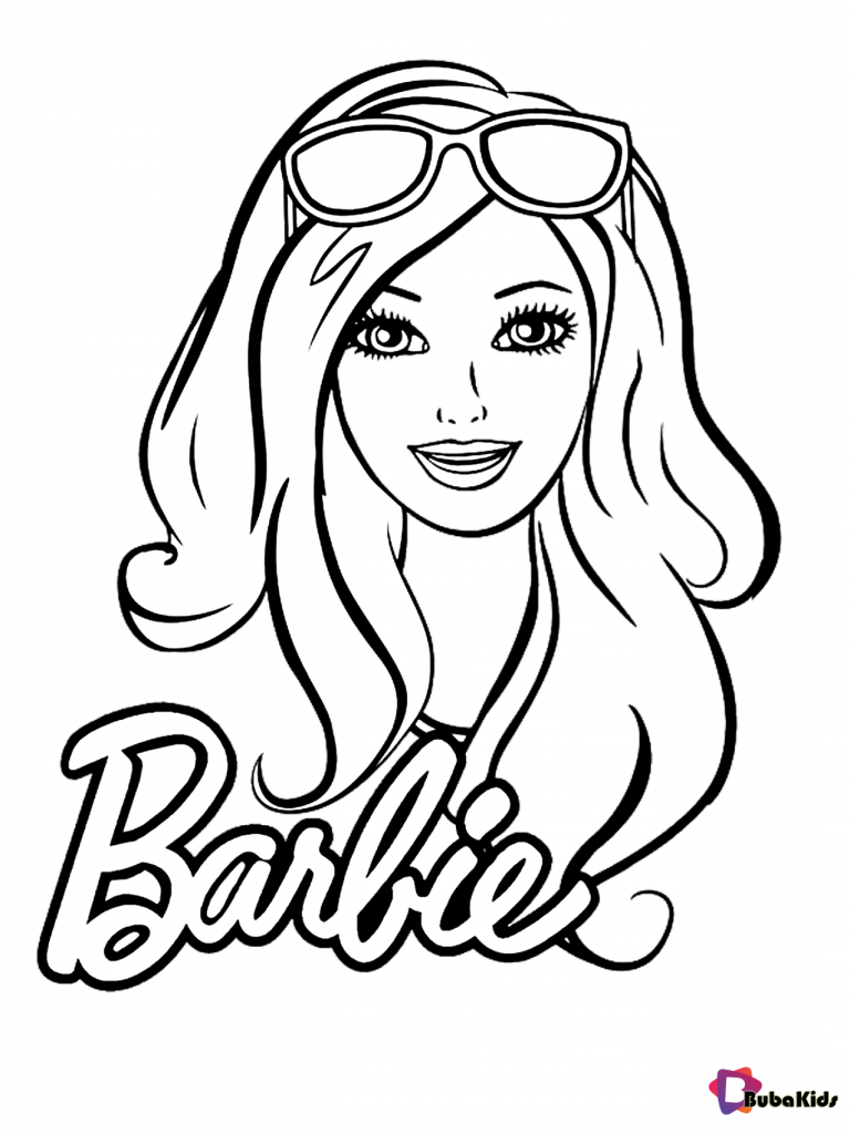 beautiful barbie coloring page for girls