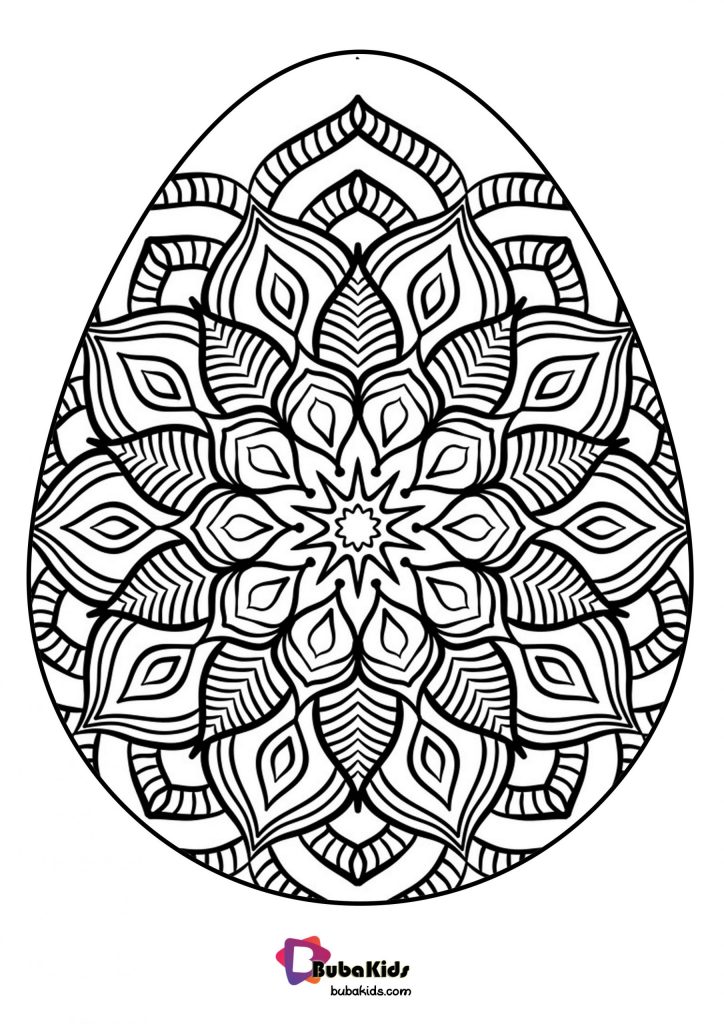 bubakids easter egg special coloring page scaled