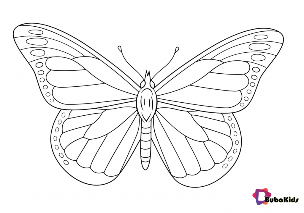 butterfly coloring page for kids its free to print and color