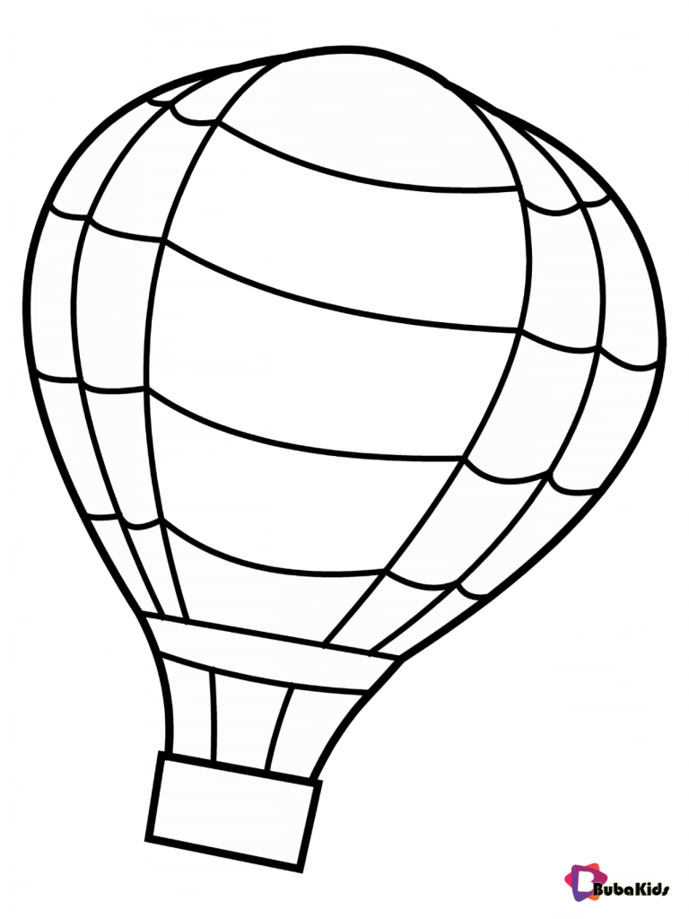 free download hot air balloon coloring pages